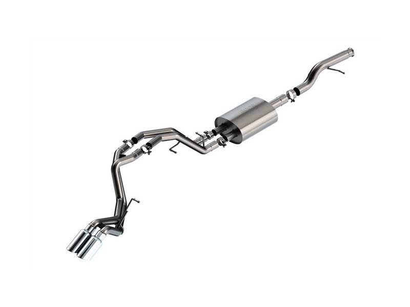 Borla 140855 S-Type 3-in Cat-Back Exhaust with Round 4-in Chrome Tip for 2021-2025 Tahoe/Yukon 5.3