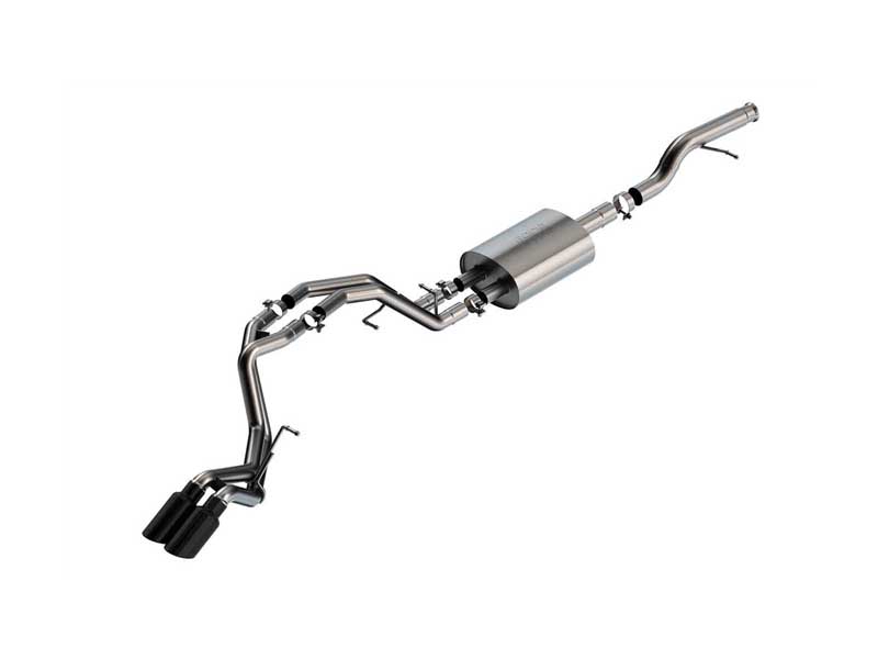 Borla 140855BC S-Type 3-in Cat-Back Exhaust with Round 4-in Black Tip for 2021-2025 Tahoe/Yukon