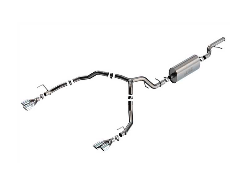 Borla 140856 Touring 3" Cat-Back Exhaust with Chrome Tip for 2021-2025 Tahoe 5.3 Premier