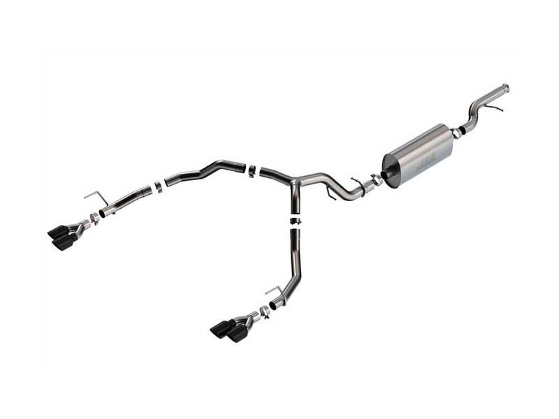 Borla 140856BC Touring 3" Cat-Back Exhaust with Black Tip for 2021-2025 Tahoe 5.3 Premier