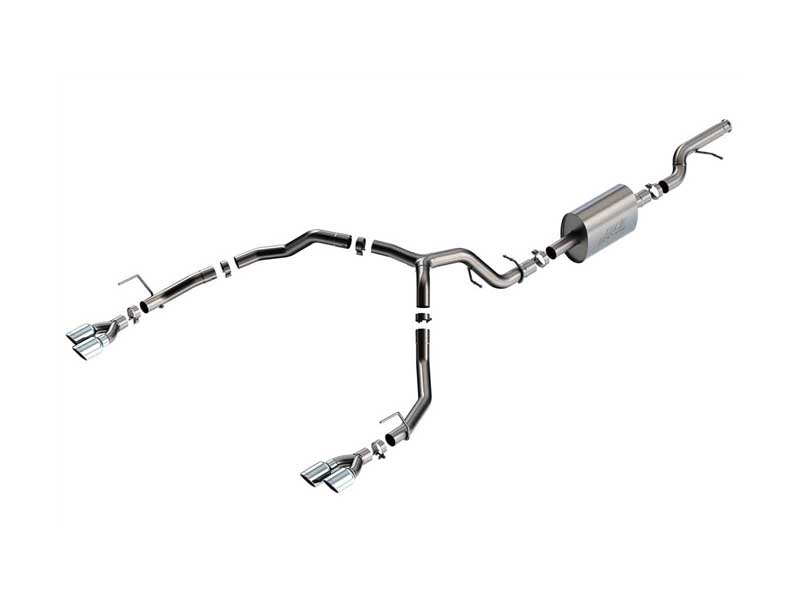 Borla 140857 S-Type 3" Cat-Back Exhaust with Chrome Tip for 2021-2025 Tahoe 5.3 Premier