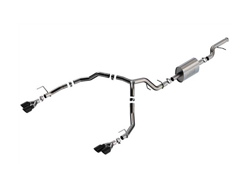 Borla 140857BC S-Type 3" Cat-Back Exhaust with Black Tip for 2021-2025 Tahoe 5.3 Premier