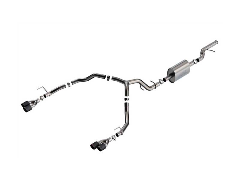 Borla 140857CF S-Type 3" Cat-Back Exhaust with Carbon Fiber Tip for 2021-2025 Tahoe 5.3 Premier
