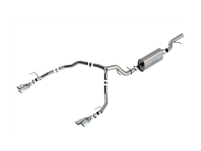 Borla 140858 Touring 3.5-in Cat-Back Exhaust with Chrome Tip for 2021-2025 Tahoe/Yukon 6.2