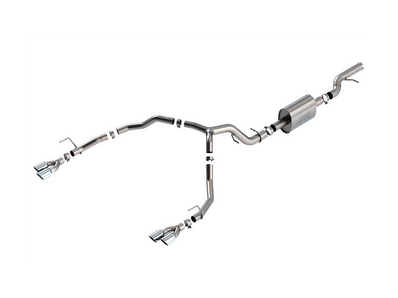 Borla 140859 S-Type 3.5-in Cat-Back Exhaust with Chrome Tip for 2021-2025 Tahoe/Yukon 6.2