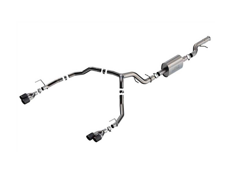 Borla 140859CF S-Type 3.5-in Cat-Back Exhaust with Carbon Fiber Tip for 2021-2025 Tahoe/Yukon 6.2