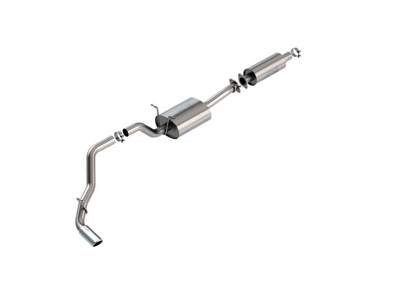Borla 140860 S-Type 3-in Cat-Back Exhaust Round 4-in Chrome Tip for 2019-2023 RAM 1500 3.6
