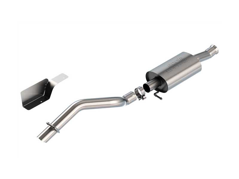 Borla 140861 S-Type 2.75-in Cat-Back Exhaust with Brushed Tip for 2018-2023 Wrangler JL 2.0T