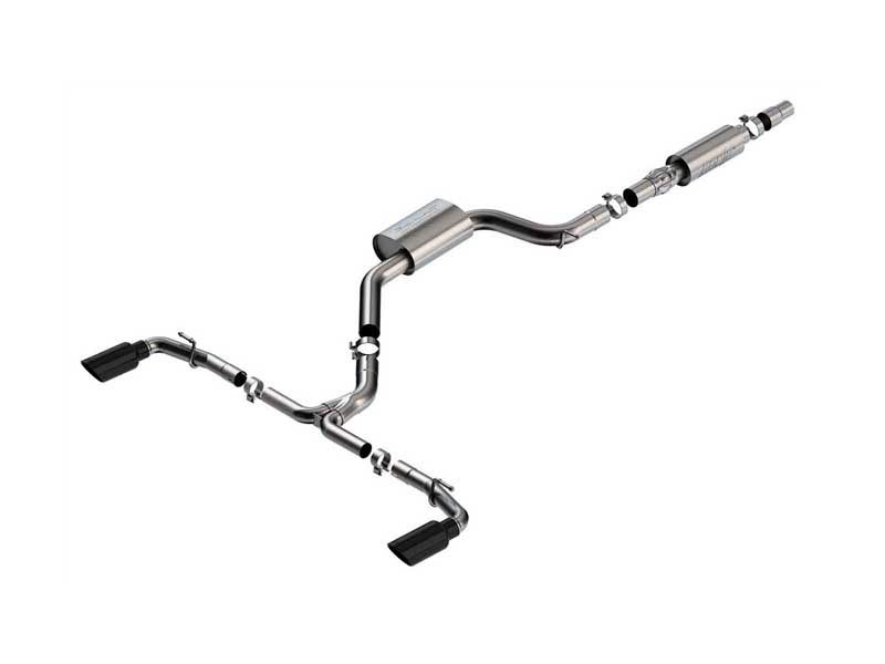 Borla 140883BC S-Type 3" Cat-Back Exhaust Round 4" Black Tip for 2022-2023 VW GTI MK8 2.0