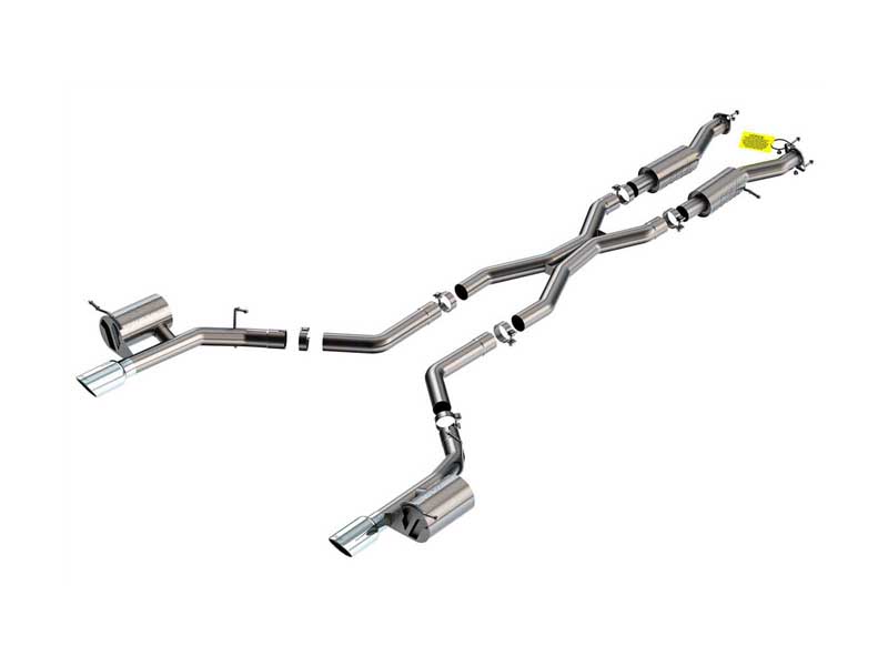 Borla 140885 S-Type 3" Cat-Back Exhaust With X-Pipe for 2021-2023 Durango SRT Hellcat 6.2