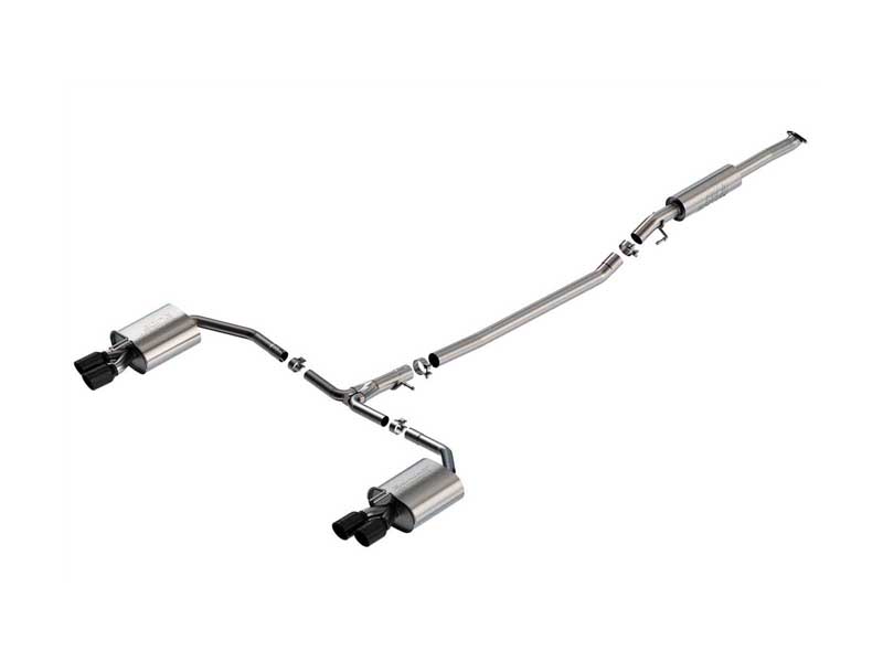 Borla 140891BC S-Type 2.75" Cat-Back Exhaust Round 3.5" Black Tip for 2021-2024 Kia K5 GT 2.5