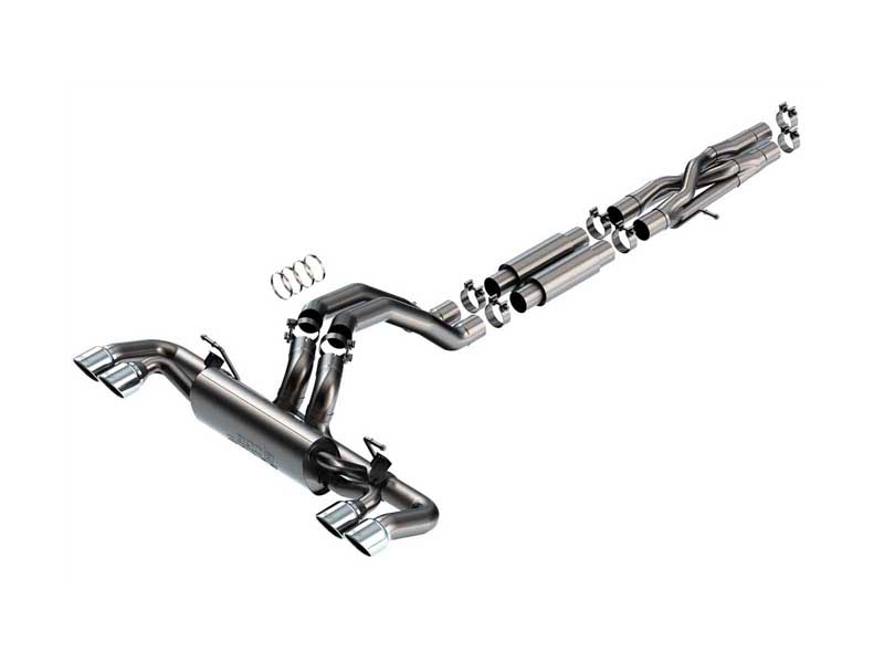 Borla 140892 S-Type 3" Cat-Back Exhaust for 2021-2023 Wrangler Rubicon 392 6.4