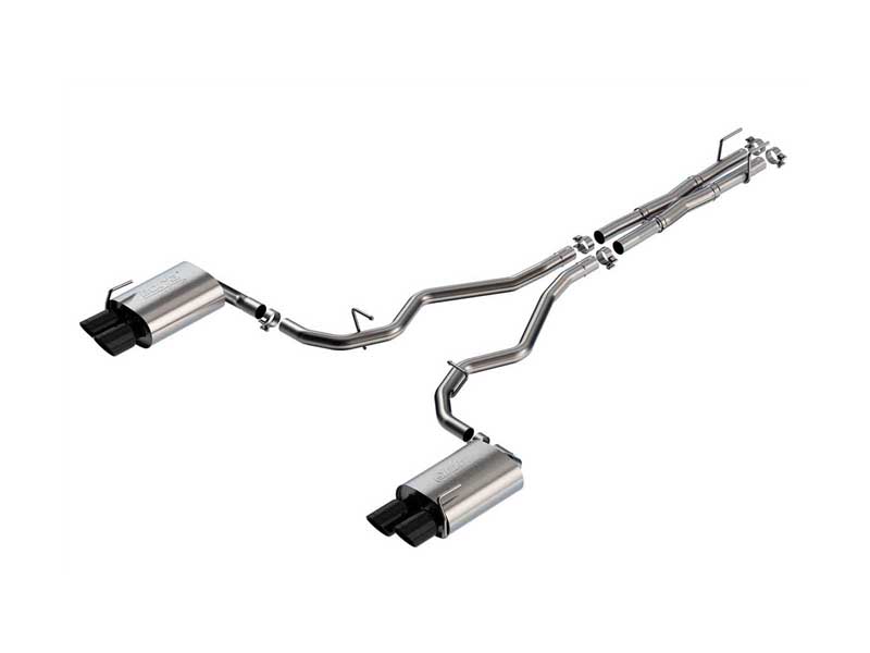 Borla 140894BC ATAK 2.25" Cat-Back Exhaust With X-Pipe for 2019-24 Explorer PHEV 3.0 Non-USA models