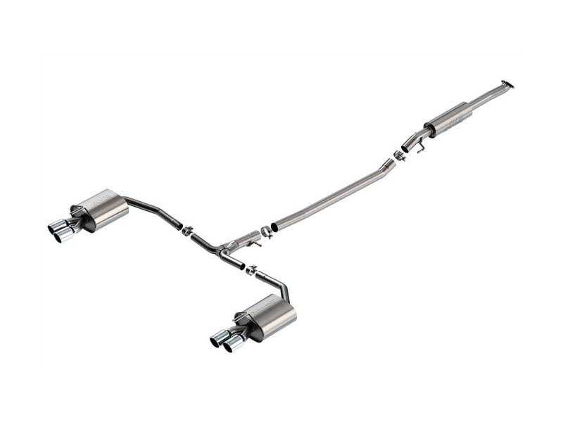 Borla 140905 S-Type 2.75" Cat-Back Exhaust Chrome Tip for 2021-2023 Sonata N Line 2.5