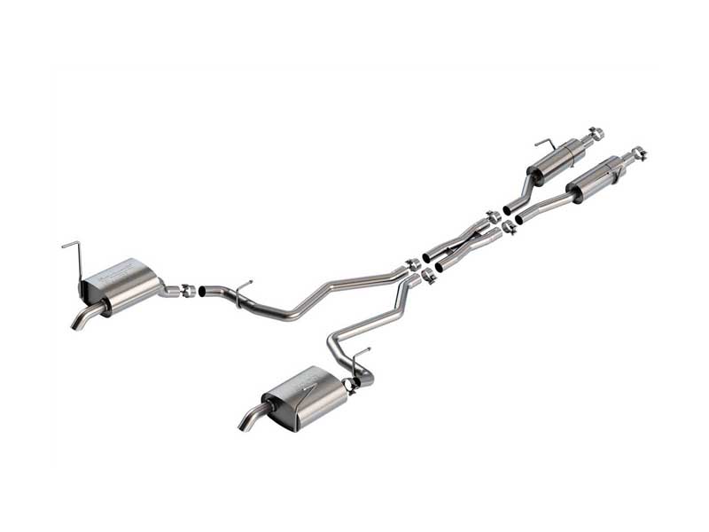 Borla 140906 S-Type 2.5-in Cat-Back Exhaust With X-Pipe for 2021-2024 Grand Cherokee L 3.6
