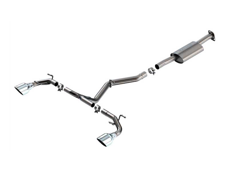 Borla 140909 S-Type 2.5-in Cat-Back Exhaust with Round 5-in Chrome Tip for 2022 BRZ/86 2.4 Rwd 2DR