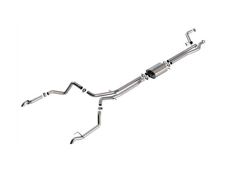 Borla 140916 S-Type 3.5-in Cat-Back Exhaust With X-Pipe for 2022-23 Silverado ZR2/Sierra AT4X 1500 6