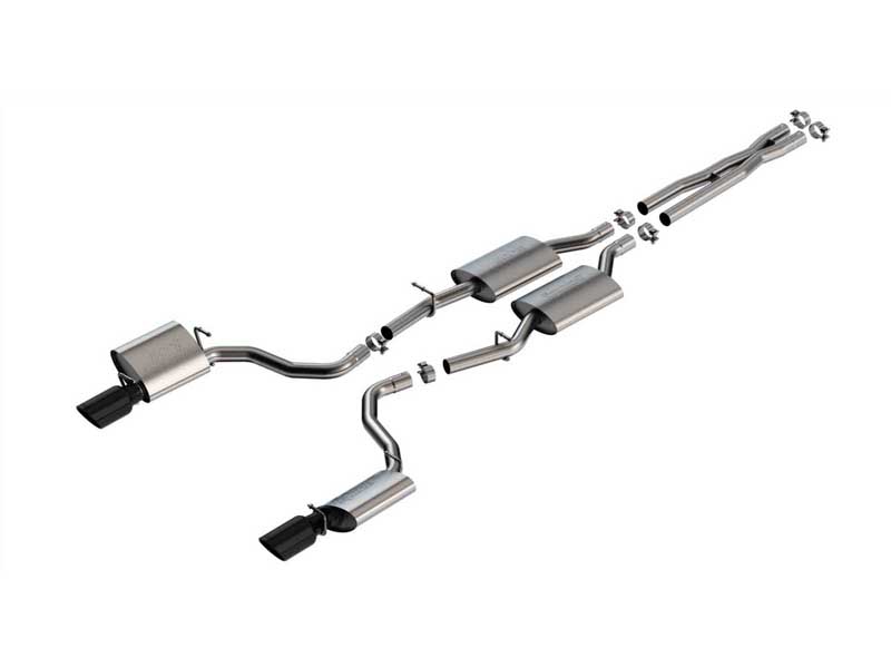 Borla 140917BC S-Type 2.25-in Cat-Back Exhaust With X-Pipe for 2019-2023 Charger GT 3.6