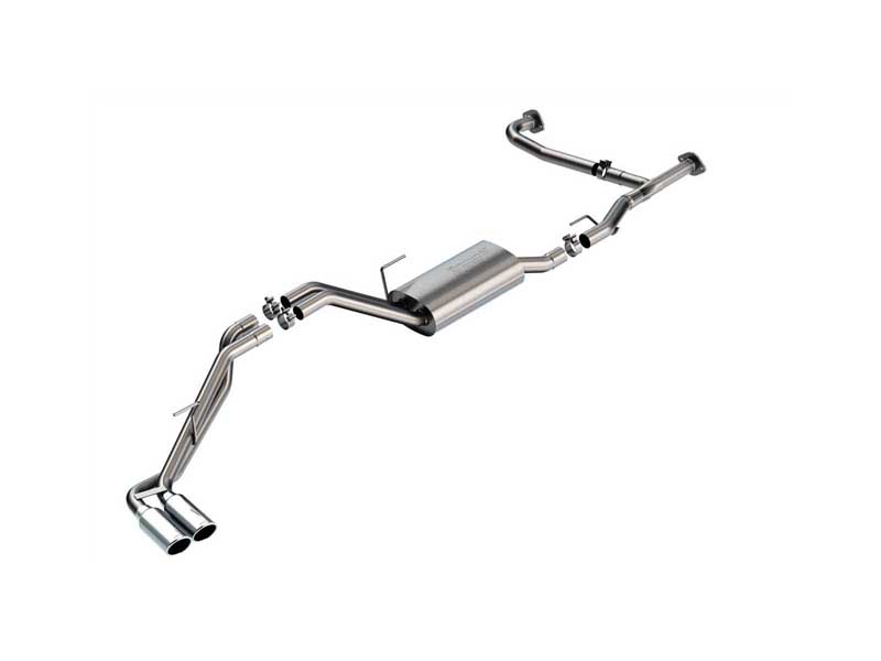 Borla 140919 S-Type 2.5-in Cat-Back Exhaust Round 4-in Chrome Tip for 2022-2025 Frontier 3.8 ECSTB