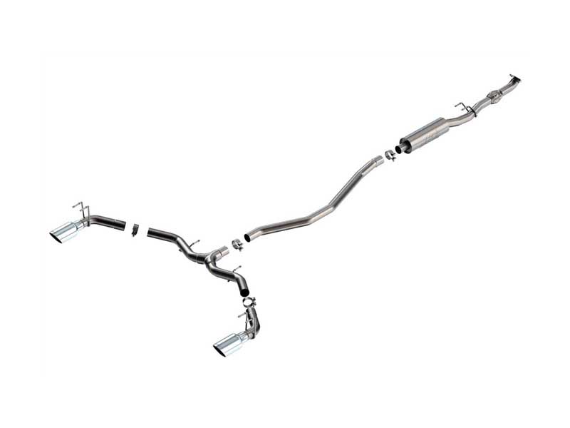 Borla 140922 S-Type 2.5-in Cat-Back Exhaust with 4.5-in Chrome Tip for 2022-2025 Integra / Civic Si 
