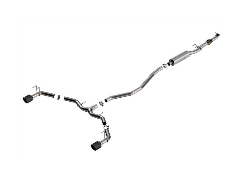Borla 140922CFBA S-Type 2.5-in Cat-Back Exhaust with Carbon Fiber Tip for 2022-2025 Integra/Civic Si