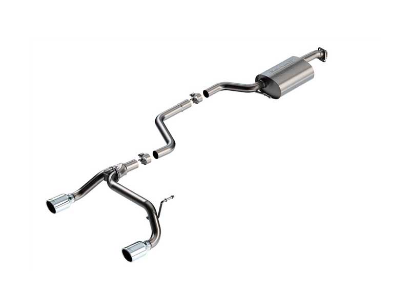 Borla 140923 S-Type 2" Cat-Back Exhaust Round 3.5" Chrome Tip for 2018-2023 Suzuki Jimny 1.4