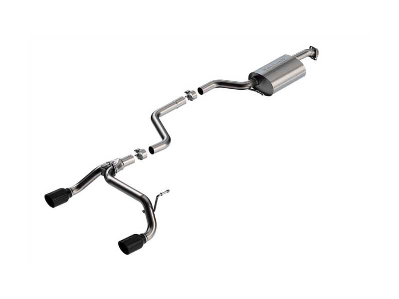 Borla 140923BC S-Type 2" Cat-Back Exhaust Round 3.5" Black Tip for 2018-2023 Suzuki Jimny 1.4