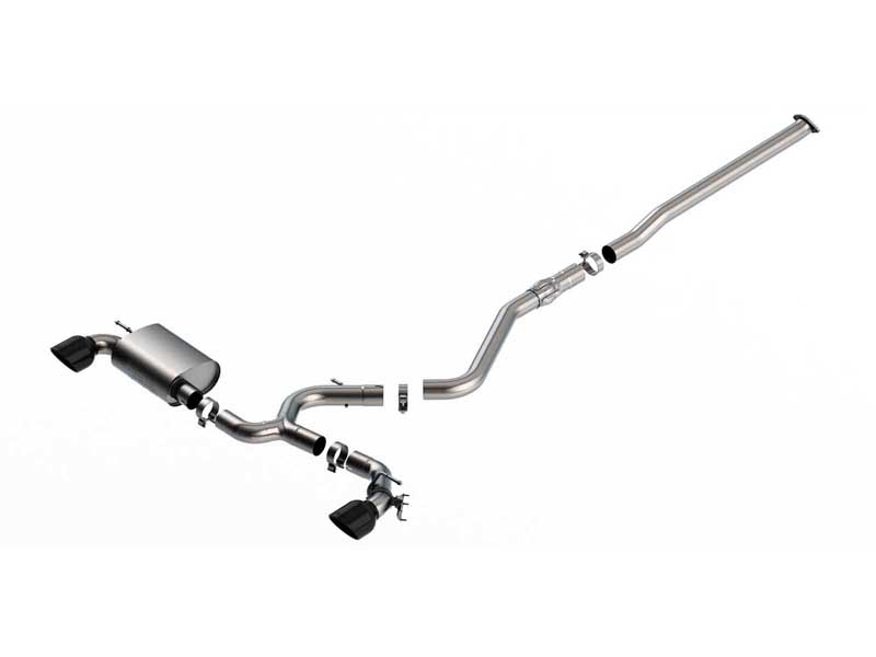 Borla 140926BC ATAK 3" Cat-Back Exhaust Round 5" Chrome Tip for 2022-2023 Kona N 2.0