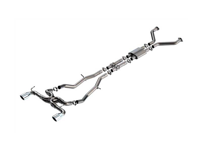 Borla 140930 ATAK 2.5" Cat-Back Exhaust With H-Pipe with 4.5" Chrome Tip for 2023-2024 Nissan Z 3.0