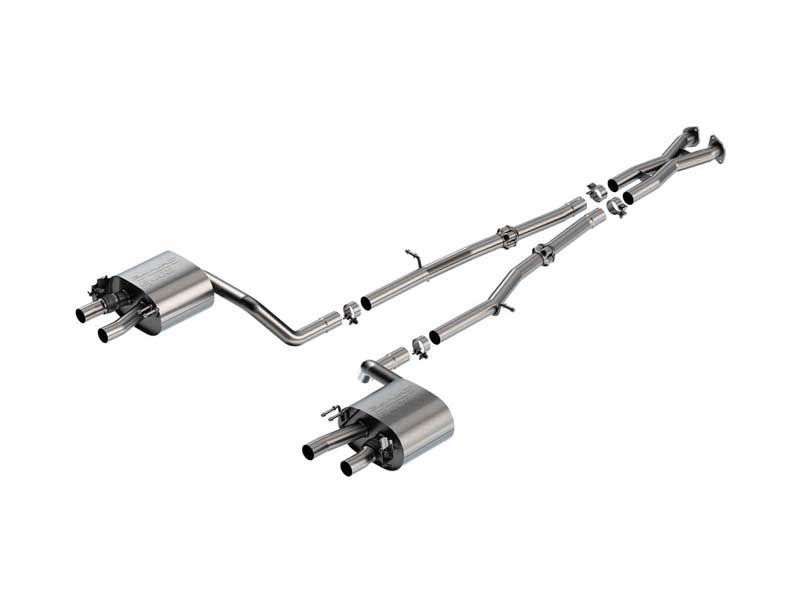 Borla 140936 S-Type 2.25" Cat-Back Exhaust With X-Pipe with Exhaust Valves for 2022-2023 Stinger 3.3