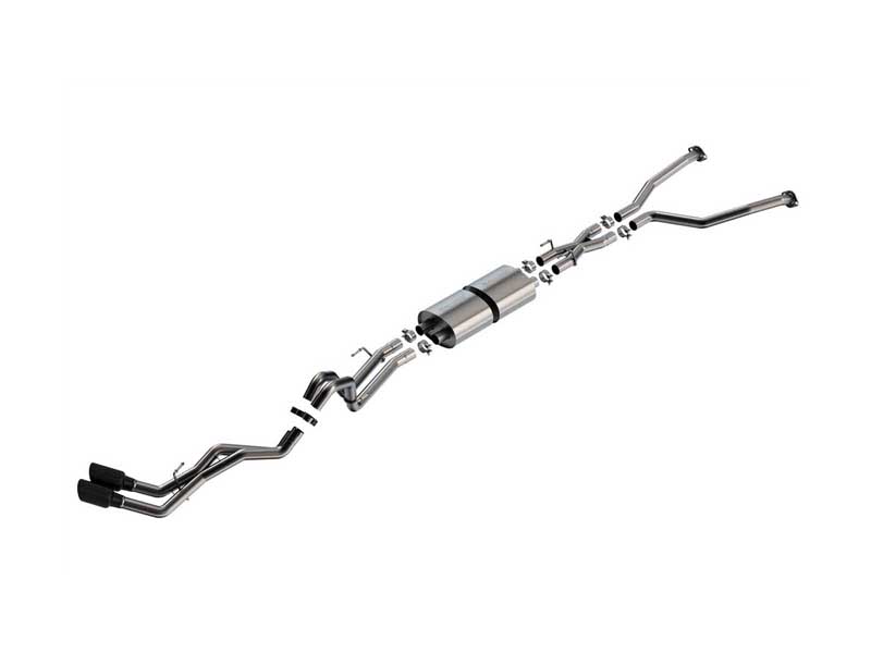 Borla 140939BC S-Type 2.5-in Cat-Back Exhaust With X-Pipe Black Tip for 2022-2024 Tundra 3.4 V6 AT