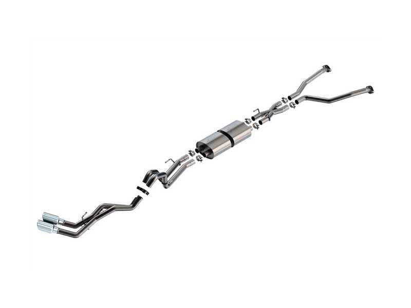 Borla 140940 ATAK 2.5-in Cat-Back Exhaust With X-Pipe Chrome Tip for 2022-2024 Tundra 3.4 V6 AT