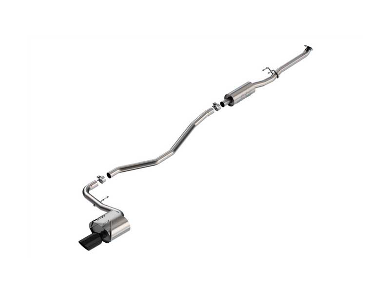 Borla 140941BC S-Type 2.25-in Cat-Back Exhaust Round 4.5-in Black Tip for 2022-2024 Civic Sport 2.0