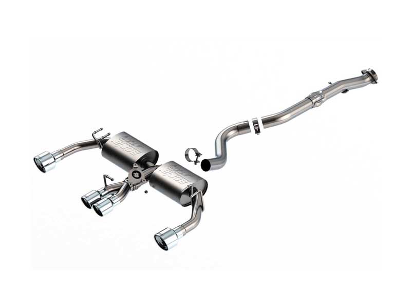 Borla 140942 ATAK 3" PHP Cat-Back Exhaust with Valve & Quad Polished Tips for 2023-2024 GR Corolla
