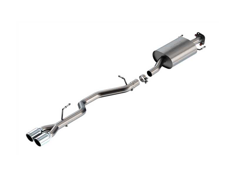 Borla 140947 S-Type 2.25" Axle-Back Exhaust with 3.5" Chrome Tips for 2021-2022 Highlander XSE V6