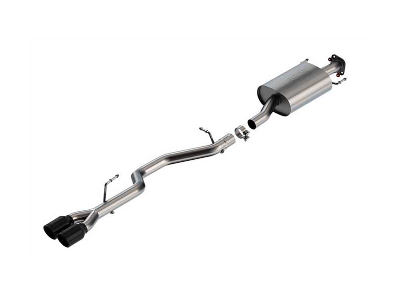 Borla 140947BC S-Type 2.25" Axle-Back Exhaust with 3.5" Black Tips for 2021-2022 Highlander XSE V6