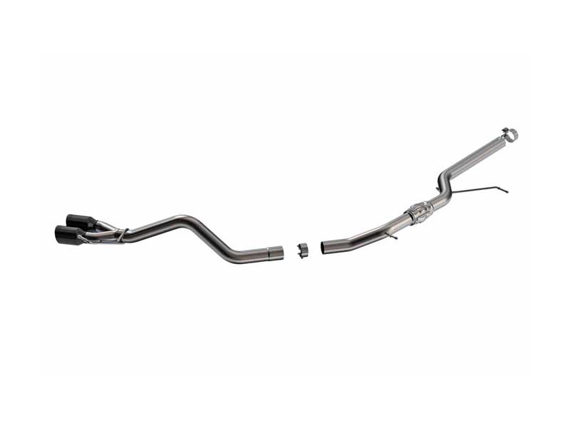Borla 140948BC S-Type 2.5" Cat-Back Exhaust Round 3.5" Black Tip for 2023-2024 Maverick Tremor 2.0