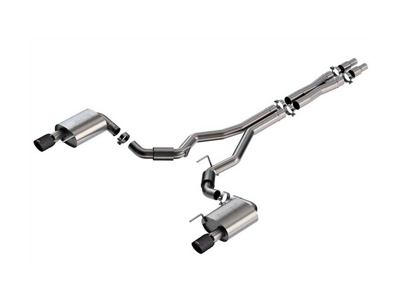 Borla 140960CFBA S-Type 3-in Cat-Back Exhaust With X-Pipe for 2024-2025 Mustang GT 5.0