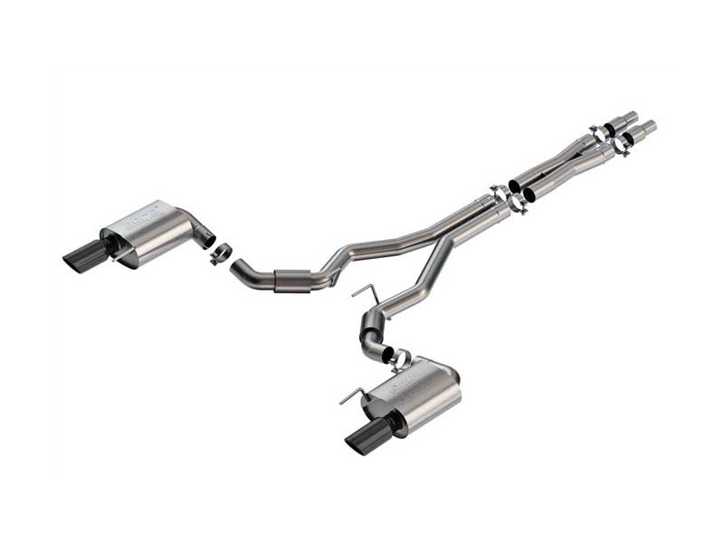 Borla 140961BC ATAK 3-in Cat-Back Exhaust With X-Pipe Black Tip for 2024-2025 Mustang GT 5.0
