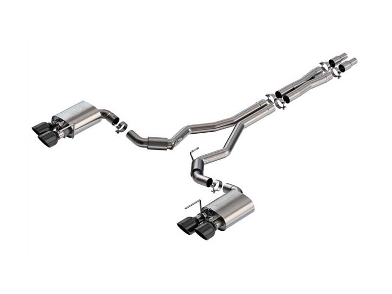 Borla 140964BC S-Type 3-in Cat-Back Exhaust With X-Pipe for 2024-2025 Mustang Dark Horse 5.0