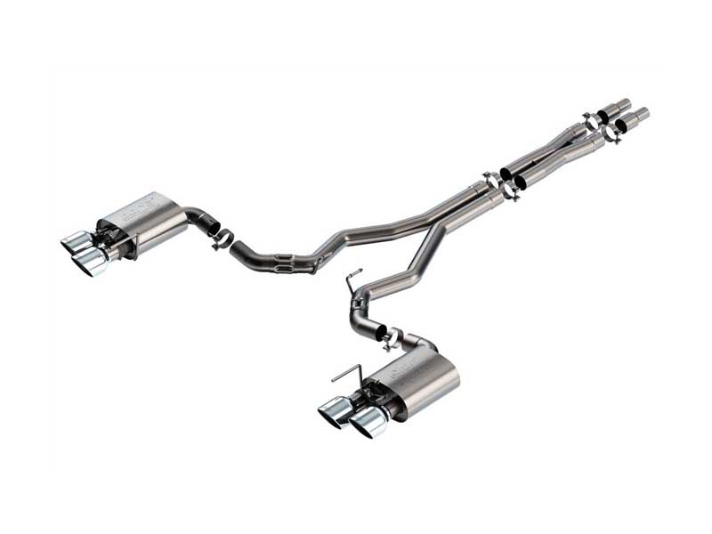 Borla 140965 ATAK 3-in Cat-Back Exhaust With X-Pipe for 2024-2025 Mustang Dark Horse 5.0