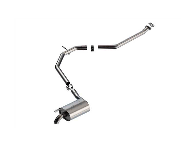 Borla 140968 S-Type 2.25" Cat-Back Exhaust Turn-Down 2.25" Brushed Tip for 2021-2024 Kia K5 1.6T