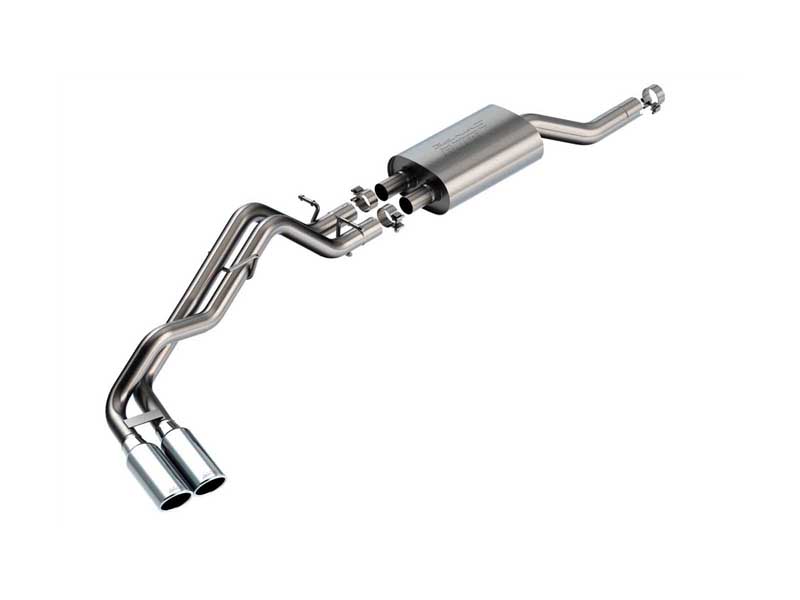 Borla 140975 S-Type 2.75" Cat-Back Exhaust System with Chrome Exhaust Tip for 2024+ Ford Ranger XLT
