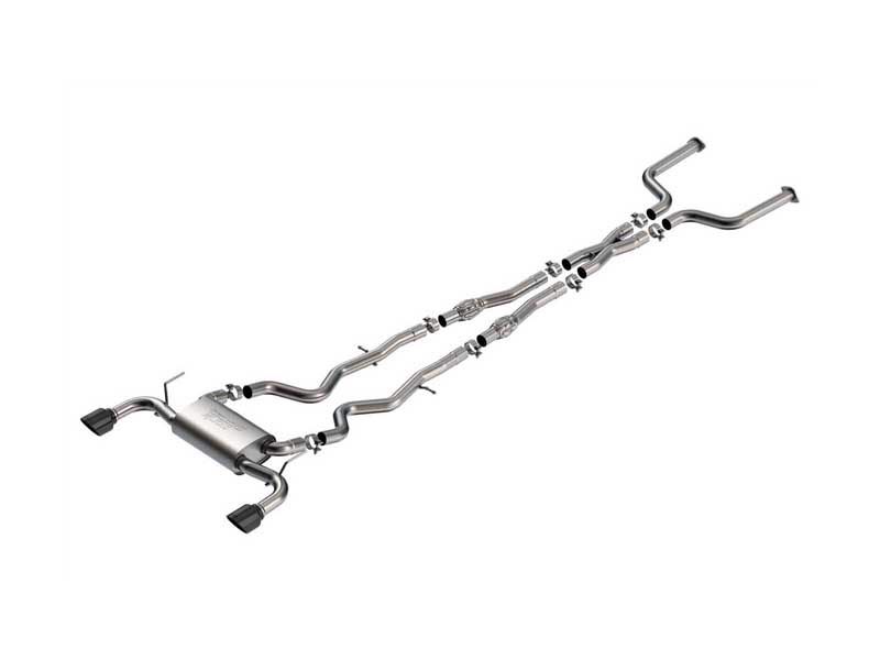 Borla 140977BC S-Type 2.5" Cat-Back Exhaust W/ X-Pipe & Black Tips, 2016-2024 Infiniti Q50 (Auto V6)