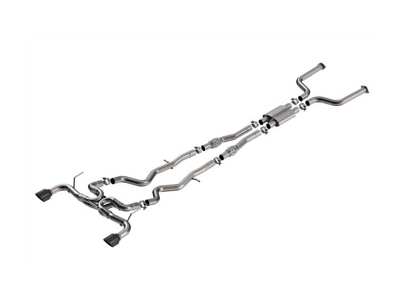 Borla 140978BC ATAK 2.5" Cat-Back Exhaust with H-Pipe, PHT & 4.5" Black Tips, 2016-2024 Infiniti Q50