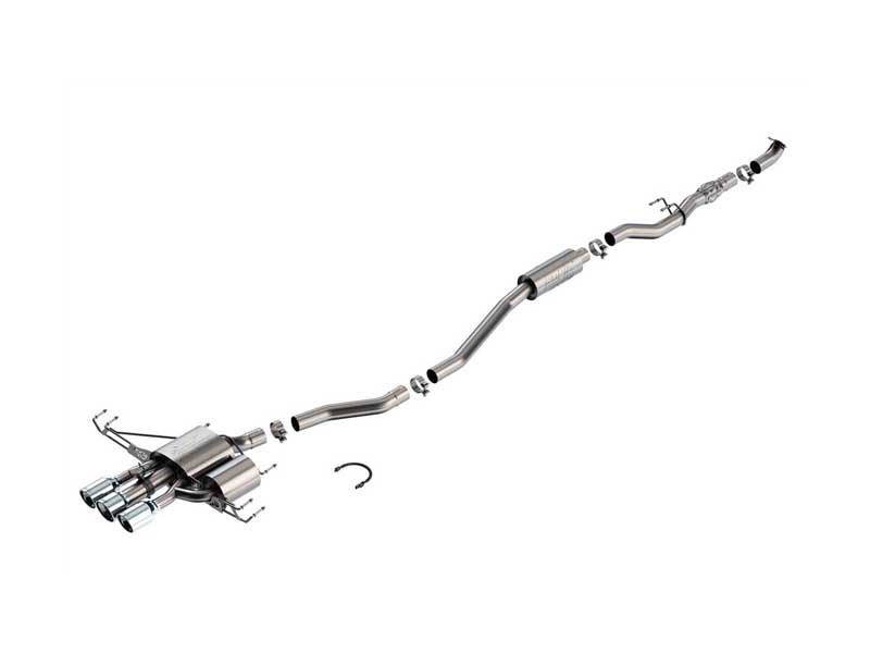 Borla 140986 ATAK 2.75" Cat-Back Exhaust with PHT, Valve & Triple Chrome Tips, 2024+ Acura Integra