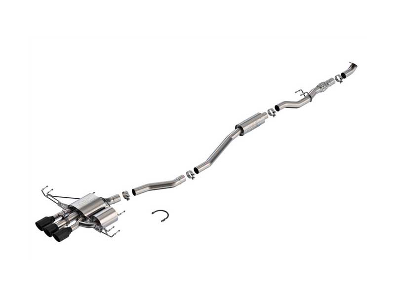 Borla 140986CB ATAK 2.75" Cat-Back Exhaust with PHT, Valve & Black Chrome Tips for 2024+ Integra