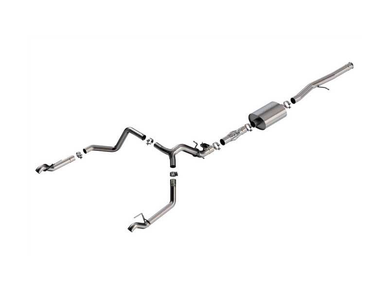 Borla 140996 ATAK 3.5" Cat-Back Exhaust with Valve Simulator (Use OETips), 2024+ Silverado 1500 6.2