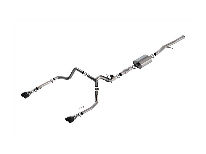 Borla 140997BC ATAK 3.5" Cat-Back Exhaust W/ Valve Simulator & Black Tips, 2024+ Silverado 1500 6.2