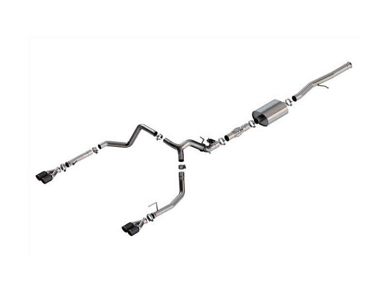 Borla 140997CFBA ATAK 3.5" Cat-Back Exhaust W/ Valve Simulator & CF Tips, 2024+ Silverado 1500 6.2